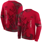 custom unlv rebels deer silhouette red hoodie best selling
