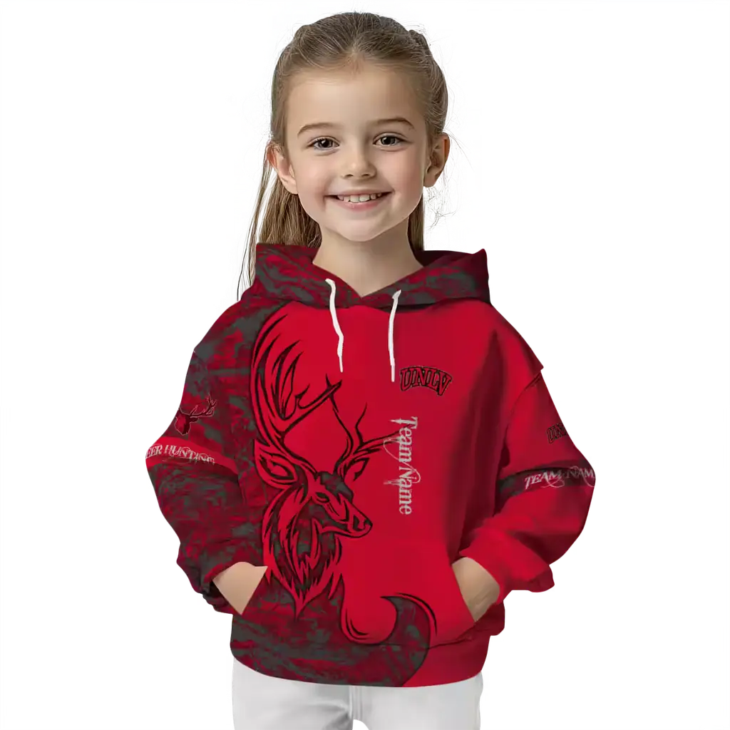 custom unlv rebels deer silhouette red hoodie top rated custom unlv rebels deer silhouette red hoodie top rated