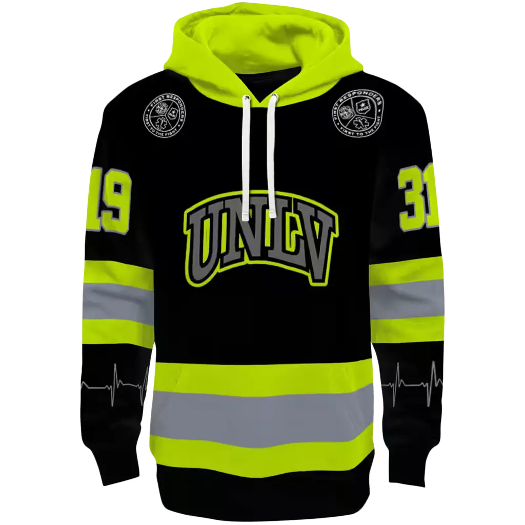 custom unlv rebels safety motif black neon green hoodie best selling custom unlv rebels safety motif black neon green hoodie best selling