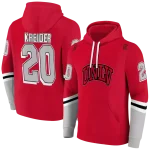 custom unlv rebels striped sleeves red hoodie best selling