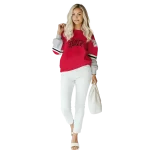 custom unlv rebels striped sleeves red hoodie best selling