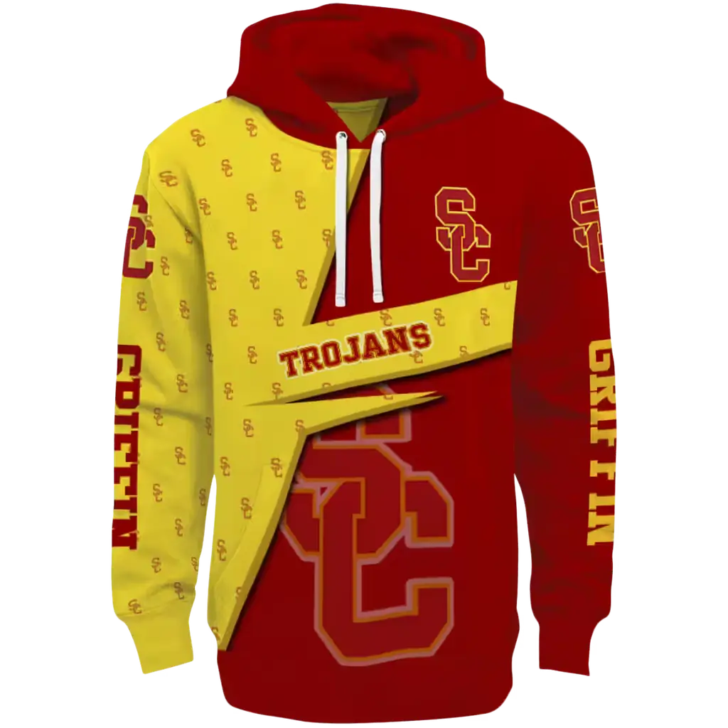 custom usc trojans abstract shape red hoodie best selling custom usc trojans abstract shape red hoodie best selling