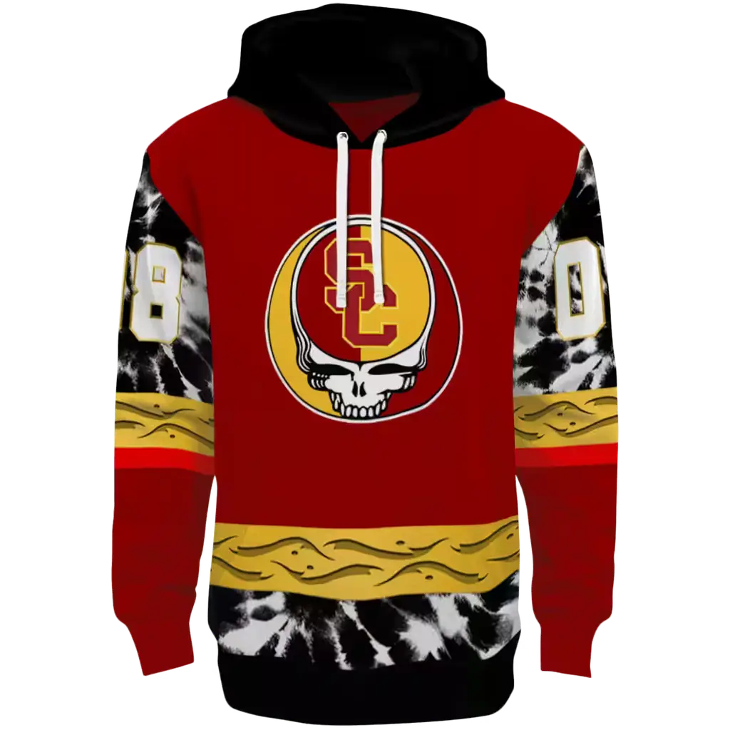 custom usc trojans grateful vibes red hoodie best selling custom usc trojans grateful vibes red hoodie best selling