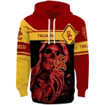 custom usc trojans grim reaper red black hoodie best selling