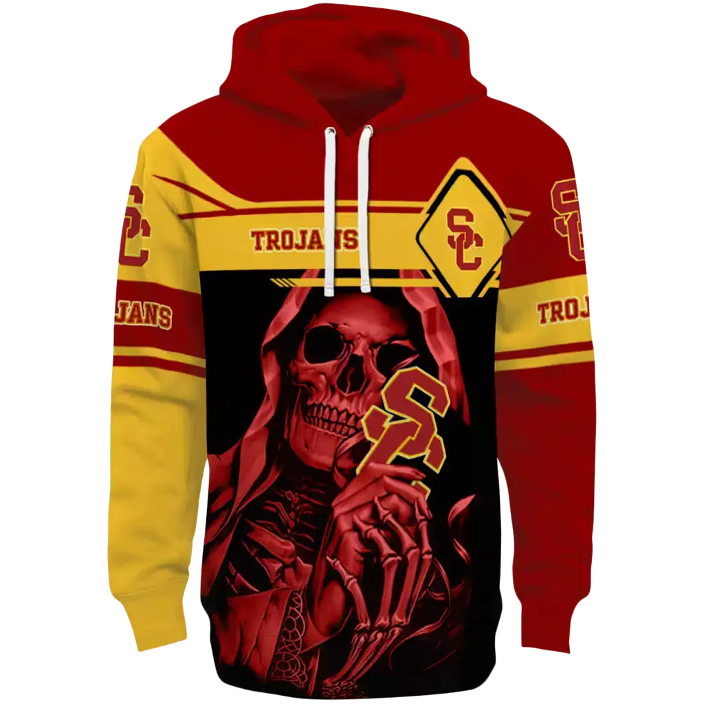 custom usc trojans grim reaper red black hoodie best selling custom usc trojans grim reaper red black hoodie best selling
