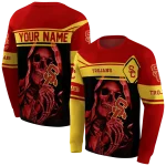 custom usc trojans grim reaper red black hoodie best selling