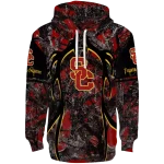 custom usc trojans hunting theme red black hoodie best selling