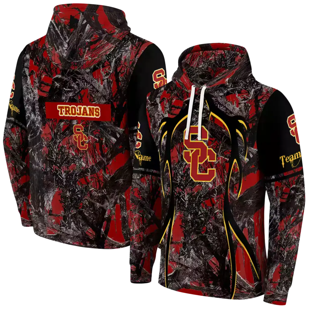 custom usc trojans hunting theme red black hoodie fashion forward custom usc trojans hunting theme red black hoodie fashion forward