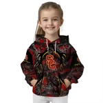 custom usc trojans hunting theme red black hoodie best selling