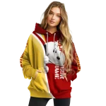 custom usc trojans peeking snoopy red hoodie best selling