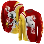custom usc trojans peeking snoopy red hoodie best selling