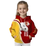 custom usc trojans peeking snoopy red hoodie best selling
