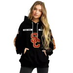 custom usc trojans punisher skull black hoodie best selling