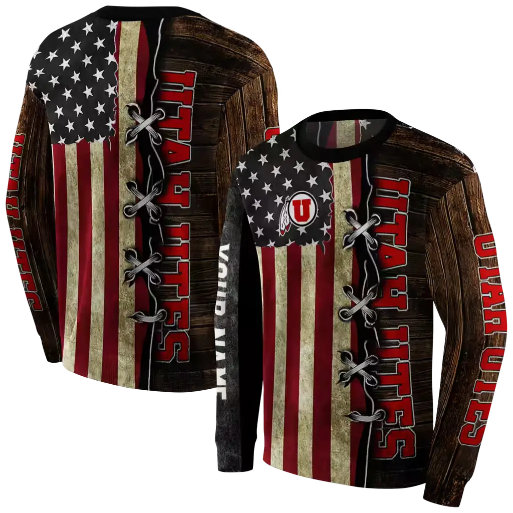 custom utah utes american pride hoodie premium grade custom utah utes american pride hoodie premium grade