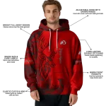 custom utah utes deer silhouette red hoodie best selling