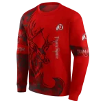 custom utah utes deer silhouette red hoodie best selling