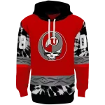 custom utah utes grateful vibes red hoodie best selling