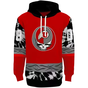custom utah utes grateful vibes red hoodie best selling