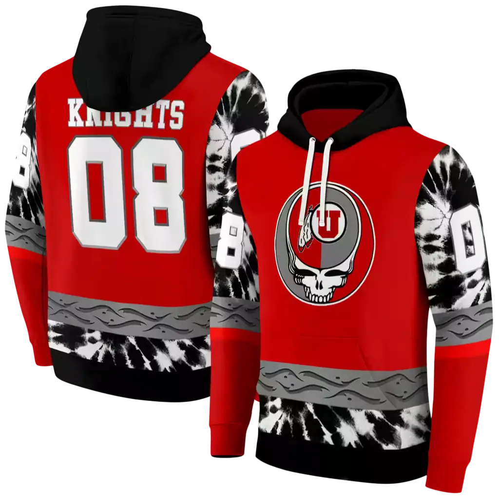 custom utah utes grateful vibes red hoodie fashion forward custom utah utes grateful vibes red hoodie fashion forward
