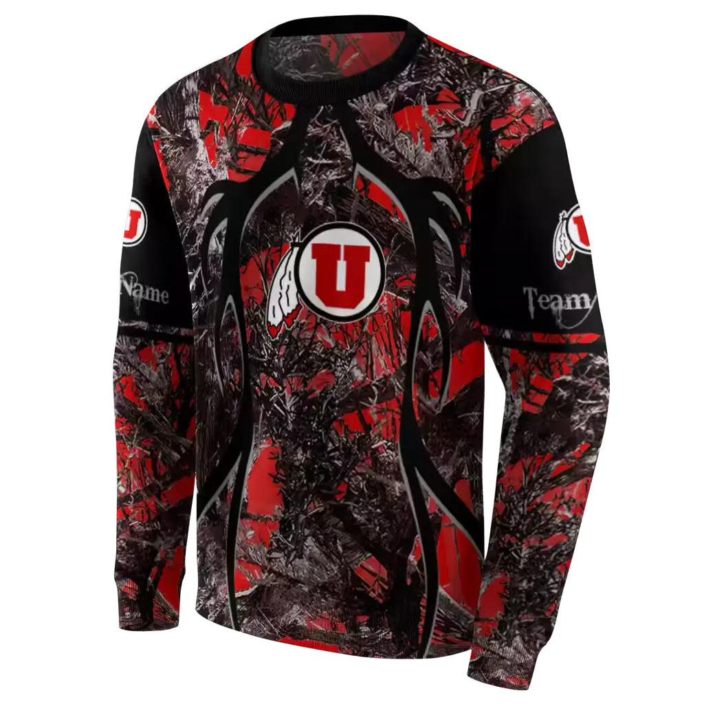 custom utah utes hunting theme red black hoodie new arrival custom utah utes hunting theme red black hoodie new arrival