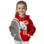 custom utah utes peeking snoopy red hoodie best selling