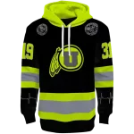 custom utah utes safety motif black neon green hoodie best selling
