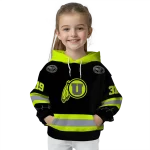 custom utah utes safety motif black neon green hoodie best selling