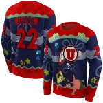 custom utah utes spongebob patrick star red navy hoodie best selling