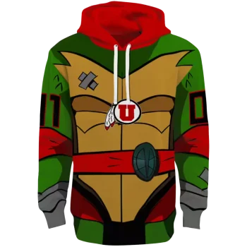 custom utah utes superhero armor red green hoodie best selling