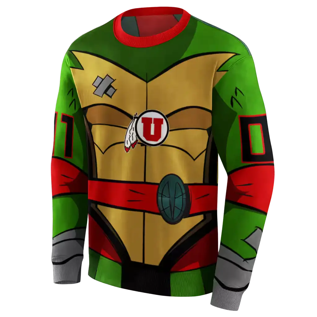 custom utah utes superhero armor red green hoodie new arrival custom utah utes superhero armor red green hoodie new arrival