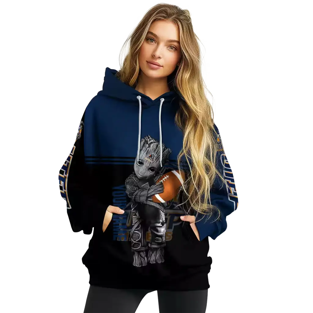 custom utep miners baby groot blue black hoodie high quality custom utep miners baby groot blue black hoodie high quality