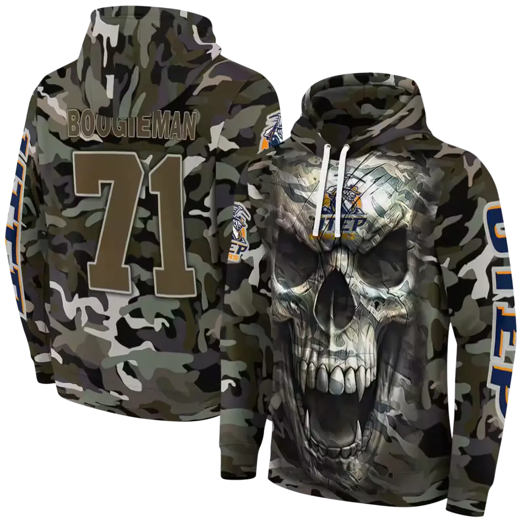 custom utep miners camo skull hoodie fashion forward custom utep miners camo skull hoodie fashion forward