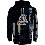 custom utep miners distressed flag blue black hoodie best selling