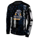 custom utep miners distressed flag blue black hoodie best selling