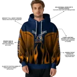 custom utep miners flame design blue hoodie best selling