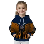custom utep miners flame design blue hoodie best selling