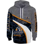custom utep miners hexagonal mesh blue black gray hoodie best selling