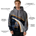 custom utep miners hexagonal mesh blue black gray hoodie best selling