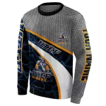 custom utep miners hexagonal mesh blue black gray hoodie best selling