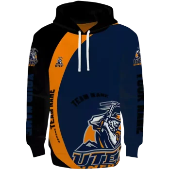 custom utep miners minimalist design blue black hoodie best selling