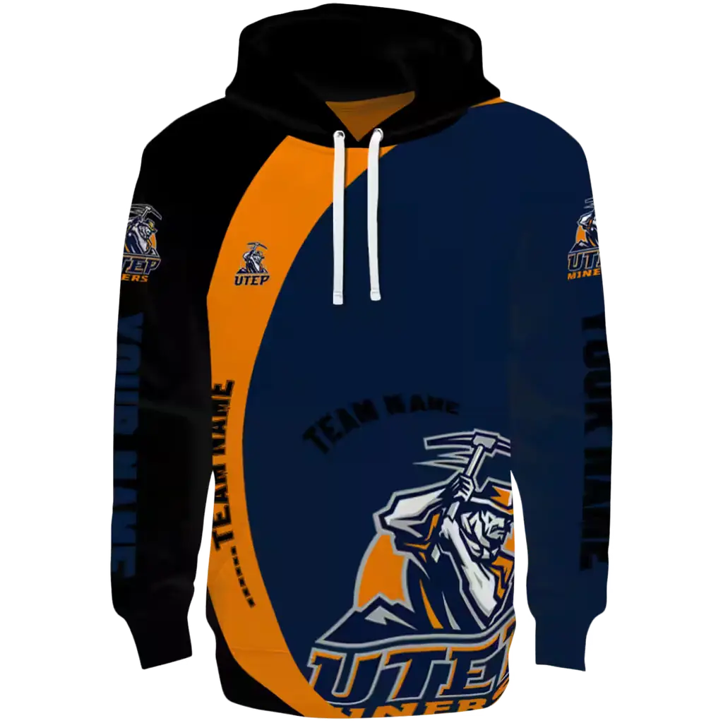 custom utep miners minimalist design blue black hoodie best selling custom utep miners minimalist design blue black hoodie best selling