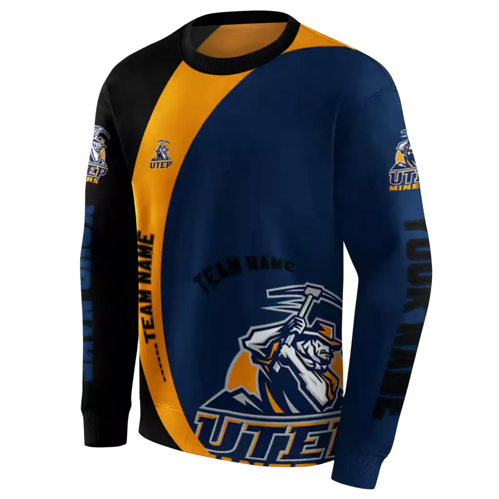 custom utep miners minimalist design blue black hoodie new arrival custom utep miners minimalist design blue black hoodie new arrival
