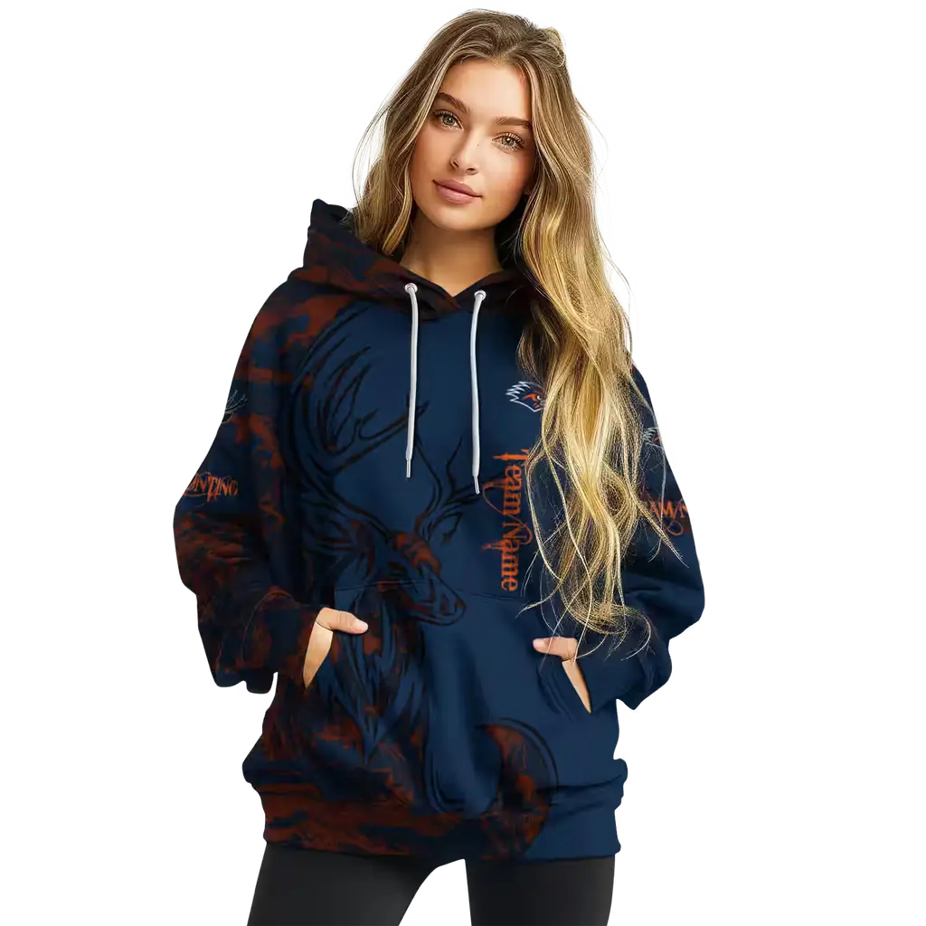 custom utsa roadrunners deer silhouette orange hoodie high quality custom utsa roadrunners deer silhouette orange hoodie high quality