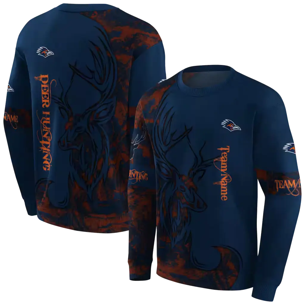 custom utsa roadrunners deer silhouette orange hoodie premium grade custom utsa roadrunners deer silhouette orange hoodie premium grade