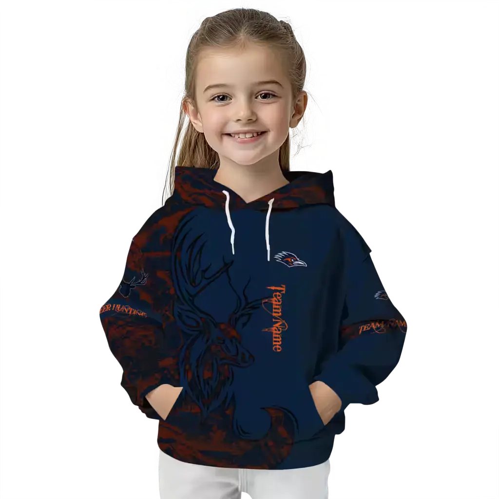 custom utsa roadrunners deer silhouette orange hoodie top rated custom utsa roadrunners deer silhouette orange hoodie top rated