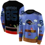 custom utsa roadrunners mario blue black hoodie best selling
