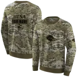 custom utsa roadrunners military style hoodie best selling
