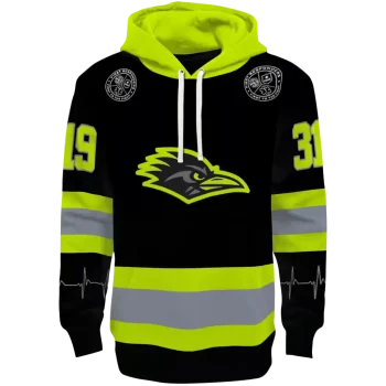 custom utsa roadrunners safety motif black neon green hoodie best selling
