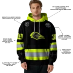 custom utsa roadrunners safety motif black neon green hoodie best selling