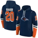custom utsa roadrunners striped sleeves orange hoodie best selling